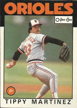 1986 O-Pee-Chee Baseball Cards 082      Tippy Martinez